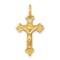 10K Yellow Gold INRI Crucifix Charm Pendant Jewelry 20 X 12mm